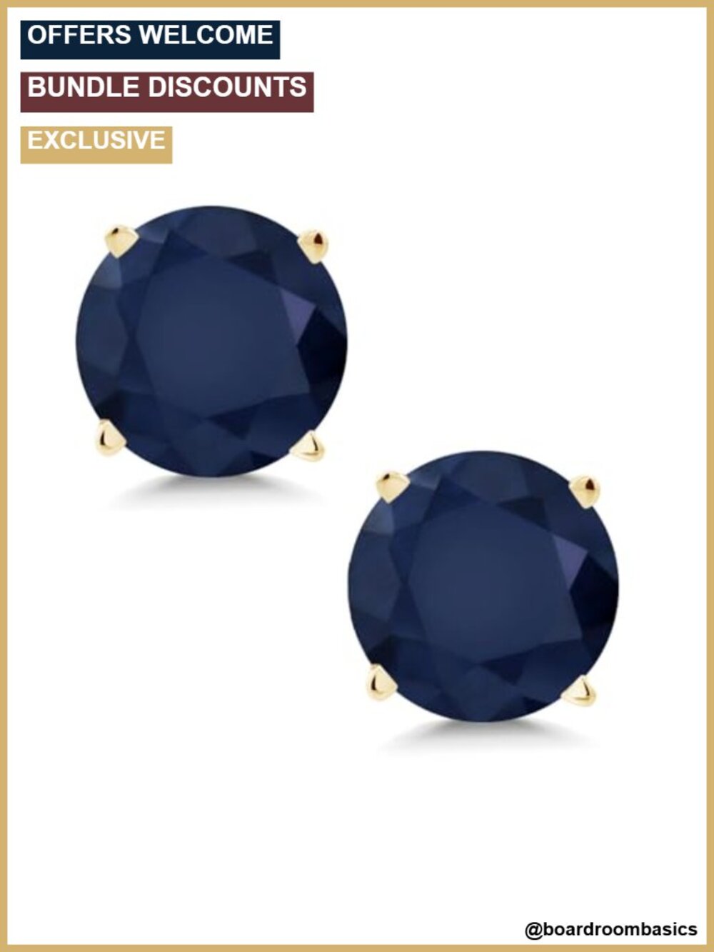 14K Yellow Gold Gemstone Birthstone Stud Earrings Round 6MM Fine Jewelry